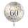 Folienballon Zahl 60 hello Glückwunsch