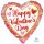 Folienballon Happy Valentines Day Marble