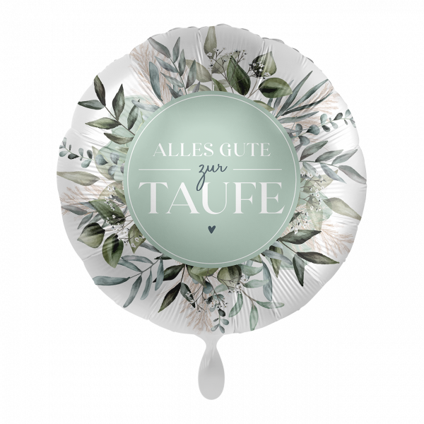 Folienballon Taufe - Natur