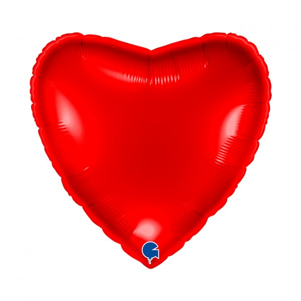Folienballon Herz rot glänzend