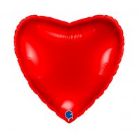 Folienballon Herz rot glänzend