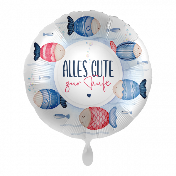 Folienballon Taufe - Fische