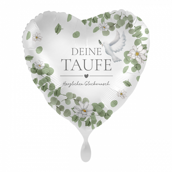 Folienballon Taufe - Glückwunsch zur