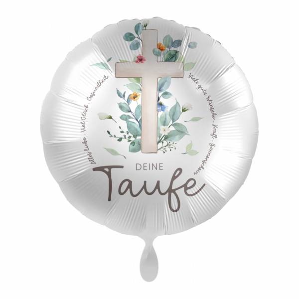 Folienballon Taufe - Kreuz deine Taufe