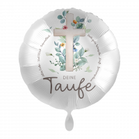 Folienballon Taufe - Kreuz deine Taufe