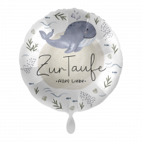 Folienballon Taufe - Wal