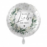 Folienballon Taufe - Alles Liebe zur