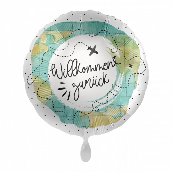 Folienballon Willkommen Zurück