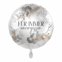 Folienballon Trauer - Für immer unvergessen