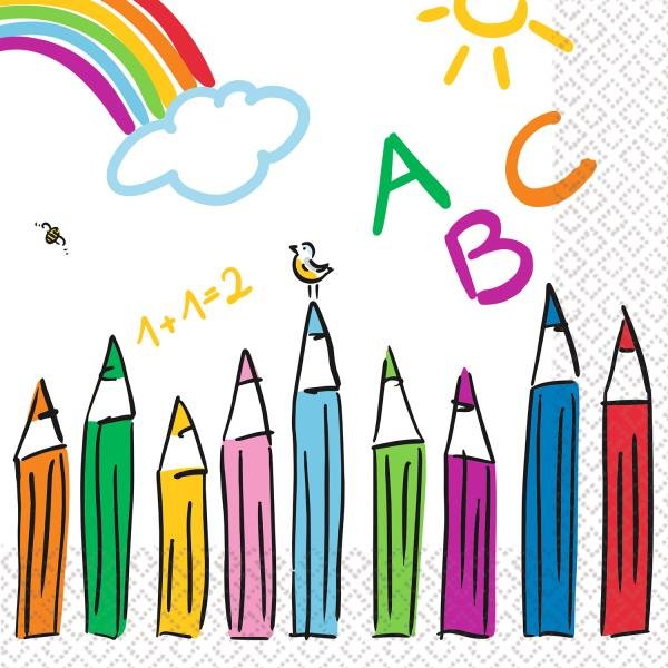 Servietten Schulstart