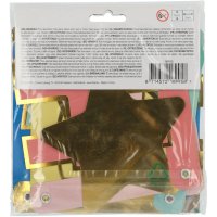 Bannergirlande Happy Birthday retro