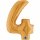 Folienballon Zahl 4 gold