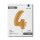 Folienballon Zahl 4 gold