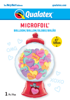 Folienballon Candy Hearts Gumball Machine