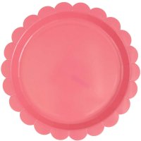 Pappteller Neon Pink