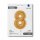 Folienballon Zahl 8 gold