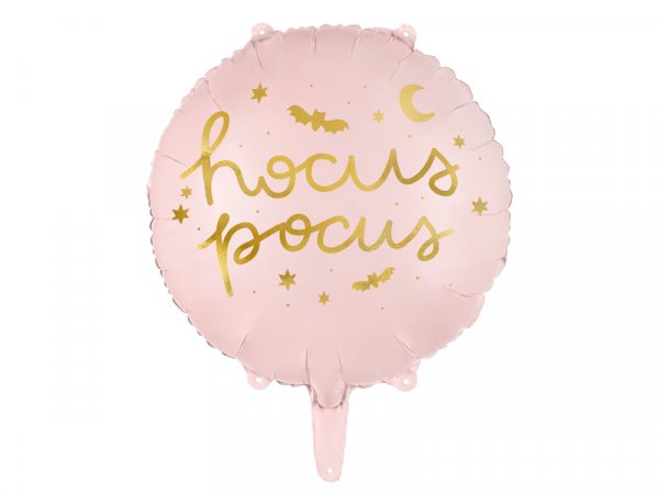 Folienballon Halloween Hokus Pokus rosa