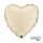 Folienballon Herz Satin Cream