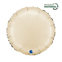 Folienballon Rund Satin Cream