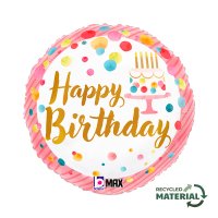 Folienballon Happy Birthday pink Party