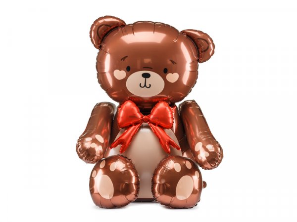 Folienballon (-) Teddy Bear Love nur zur Luftfüllung