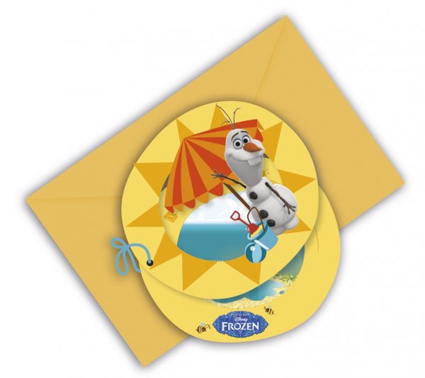 Einladungskarten Frozen - Olaf - Summer