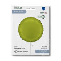 Folienballon Rund Satin Matcha Latte