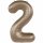 Folienballon Zahl 2 Starlight Gold