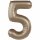 Folienballon Zahl 5 Starlight Gold