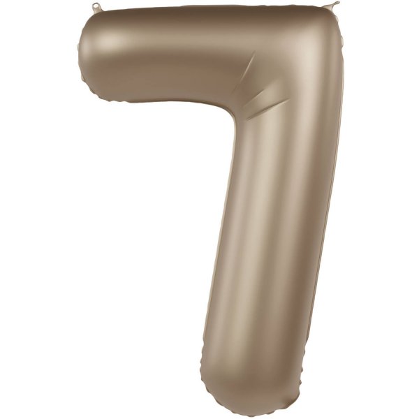 Folienballon Zahl 7 Starlight Gold
