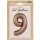 Folienballon Zahl 9 Starlight Gold