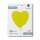 Folienballon Herz Matte Lime Green