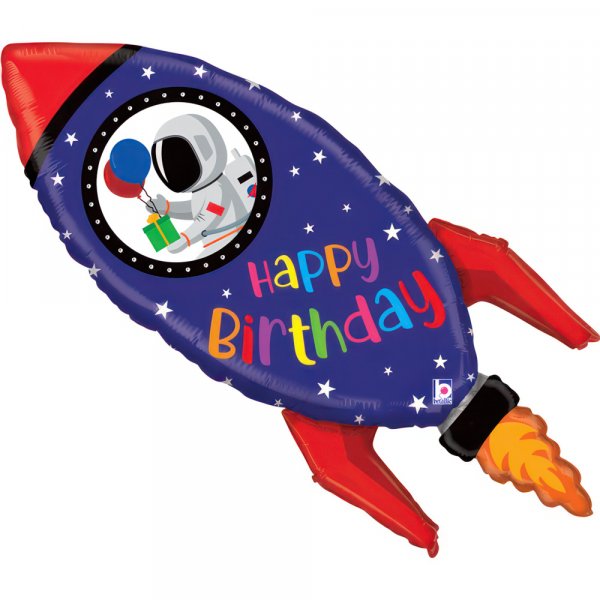 Folienballon - Rocket Birthday