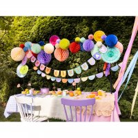 Bannergirlande Happy Birthday colourful