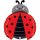 Folienballon Lady Bug - Marienkäfer