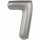 Folienballon Zahl 7 Moonlight Silver Satin Gloss
