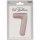 Folienballon Zahl 7 Moonlight Silver Satin Gloss