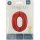 Folienballon Zahl 0 Rot Metallic Matte