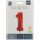 Folienballon Zahl 1 Rot Metallic Matte
