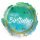 Folienballon HBD Birthday Watercolor Aqua