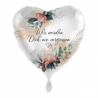 Folienballon Trauer - Wir werden dich nie vergessen