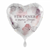 Folienballon Trauer - Für immer in unseren Herzen