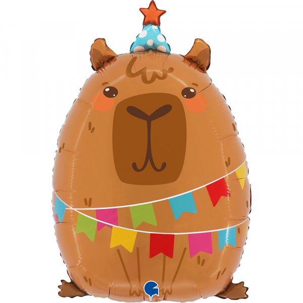 Folienballon Party Capybara - Wasserschwein