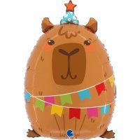 Folienballon Party Capybara - Wasserschwein