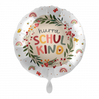 Folienballon Einschulung - Hurra Schulkind BoHo