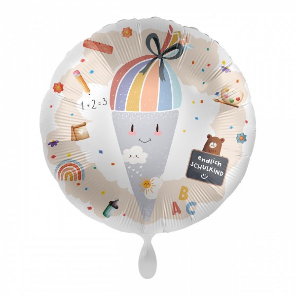 Folienballon Einschulung - Schultüte - GER