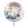 Folienballon Einschulung - Einhorn Regenbogen Schule