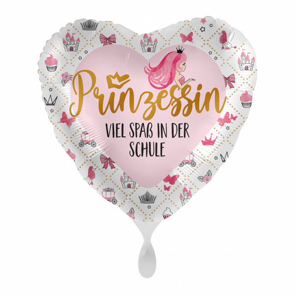 Folienballon Einschulung - Prinzessin - Viel Spaß