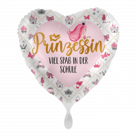 Folienballon Einschulung - Prinzessin - Viel Spaß