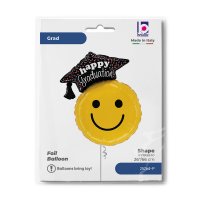 Folienballon Graduation Smiley
